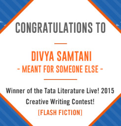 Second Winner of TATA Literature Live! 2015’s Flash Fiction Contest